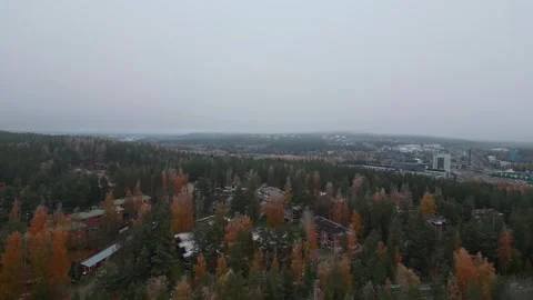 4k drone video of landscape, lakes and architecture of Kuopio city of Finland. Stock Footage 255738538
