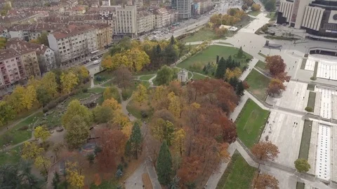4K Drone video of National Palace of Culture in Bulgaria  스톡 동영상 123787238