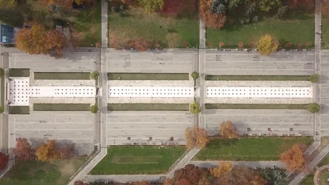 4K Drone video of National Palace of Culture in Bulgaria  Stock Footage 123787283
