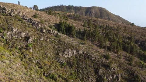 4K Drone View of Barranco del Pozo Canyon – Scenic Tenerife Aerial Stock Footage 314607447