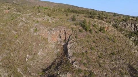 4K Drone View of Barranco del Pozo Canyon – Scenic Tenerife Aerial Stock Footage 314607465
