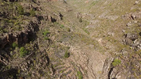 4K Drone View of Barranco del Pozo Canyon – Scenic Tenerife Aerial Stock Footage 314646777