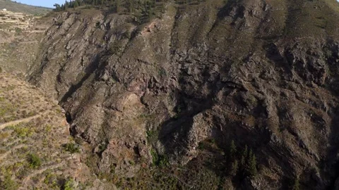 4K Drone View of Barranco del Pozo Canyon – Scenic Tenerife Aerial Stock Footage 314646879