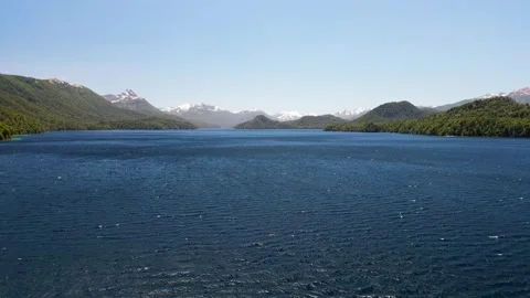 4K Drone View of Lago Espejo Grande in Patagonia During Summer 3 Stock Footage 304934869
