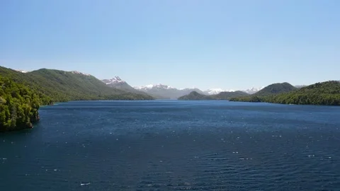 4K Drone View of Lago Espejo Grande in Patagonia During Summer 5 Stock Footage 304934877