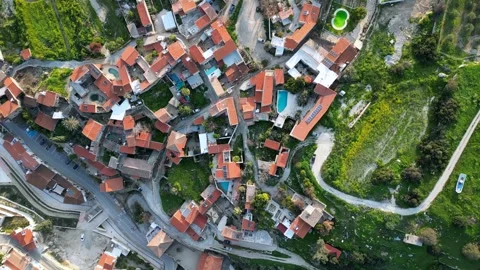 4K Drone View of Old Town Cyprus 3 Stock Footage 304469836
