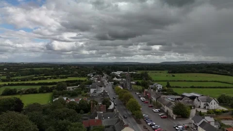 4K Drone View of Rathdowney County Laois Ireland Stock Footage 333933063