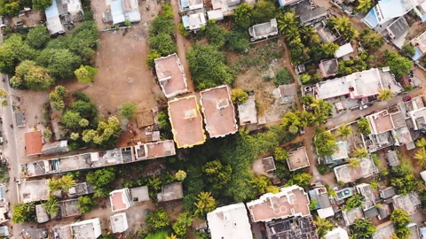 4k Drone View of residential area in Chennai, India 库存影片 131101595