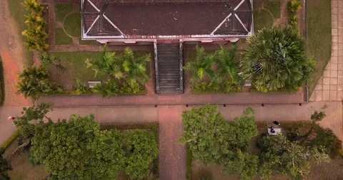 4K Drone view of Royal Palace, Luang Prabang Stock Footage 90664156