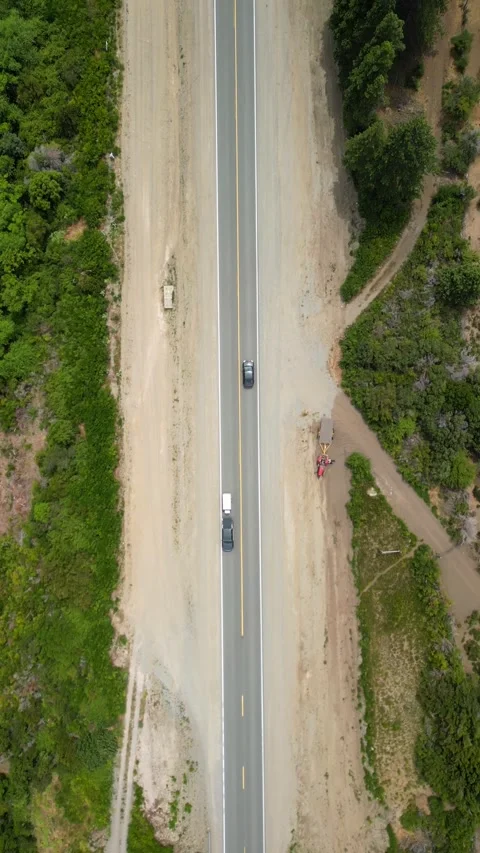 4K Drone View of Ruta de Los Siete Lagos Highway in Argentina During Summer 3 Stock Footage 304922606