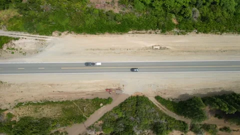 4K Drone View of Ruta de Los Siete Lagos Highway in Argentina During Summer Stock Footage 304922618