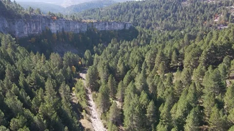 4k drone view of Spain landscape and road. Video stock 166640119