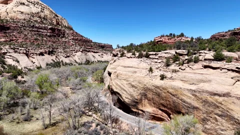 4K Drone Where Utah 211 Meets Indian Creek Stock-Footage 313661740