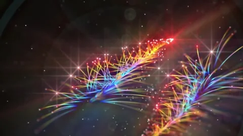 4k Dual Star Trails Motion Background Stock Footage 328548444