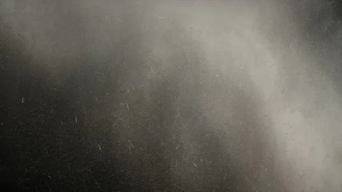 4K Dust and hay explosion cloud descending in slow-motion on black screen. Vídeos de archivo 131303628