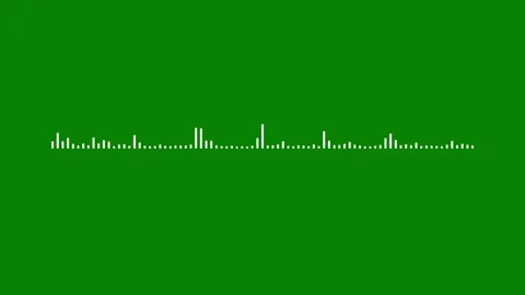 4k dynamic audio wave equalizer bar pulsing on chroma key green screen back.. Stock-Footage 346072102