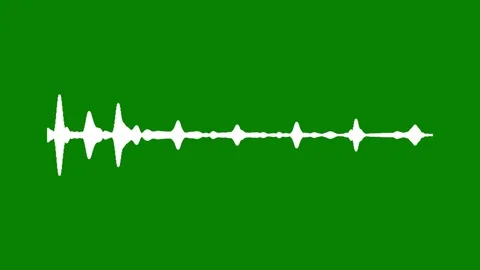 4k dynamic audio wave pulse and frequency rhythm animation on green screen .. Stock-Footage 346072091