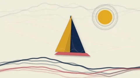 4K Dynamic Geometric Abstraction - Generative Art Motion Graphics Stock Footage 335048486