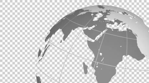 4K Earth Detail Loop 3 Alpha Channel Stock Footage 49025358