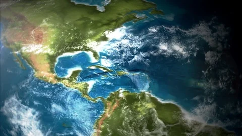 4k Earth Map View From Satellite Stock Footage 94265039