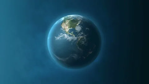 4K Earth Rotation Loop Stock Footage 141359444