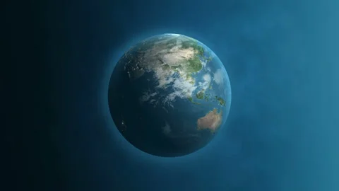 4K Earth Rotation Loop Stock Footage 141359483