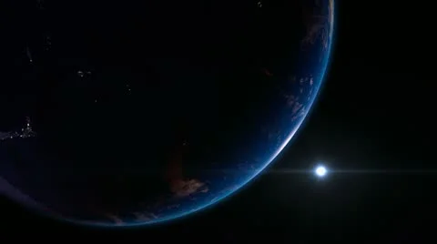 4K Earth view from space with night city lights. Oceania. 스톡 동영상 12013548