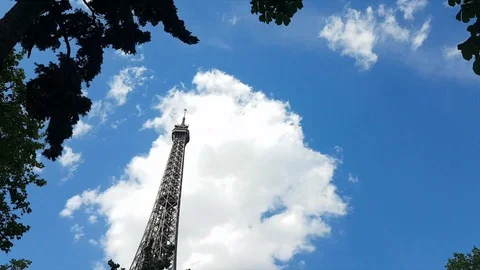 4K Eiffel Tower Timelapse in Paris Stock Footage 89394979