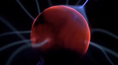4k electrical energy abstract background plasma ball close up Stock Footage 47028950