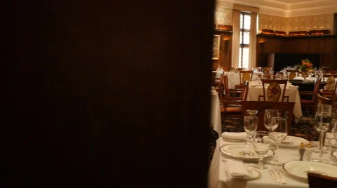 4K ELEGANT DINING ROOM Video stock 49219132