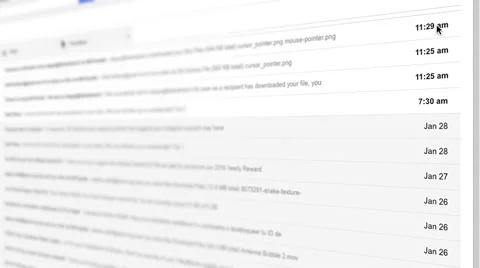 4K: Email Inbox 스톡 동영상 59730939