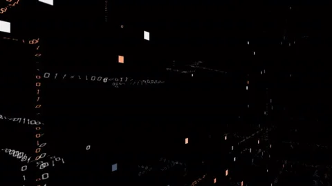 4k email symbol.The Matrix binary computer code,changing from zero to one digit Stock Footage 91432547