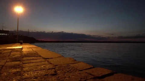 4k Empty Procida Island at night Stock-Footage 78048746