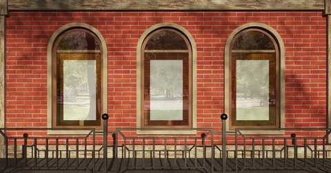 4k. An empty storefront. 스톡 동영상 73377399