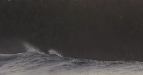 4K: Empty Wave Out the Back Stock Footage 63174033