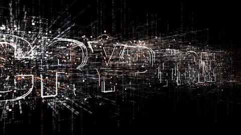 4k encryption.The Matrix binary computer code,changing from zero to one digits. Stock Footage 89952938