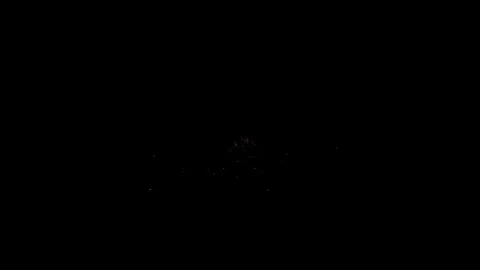 4K Energetic Spark Particles Burst VFX Overlay on Black Screen Video stock 343661539