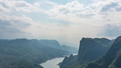 4K Enshi Qingjiang River Selected Time-lapse Видео 344091586