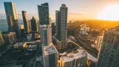 Quadro Miami Design District Night Time Lapse 