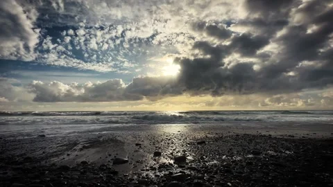 4K Epic Beach Stock Footage 267448196