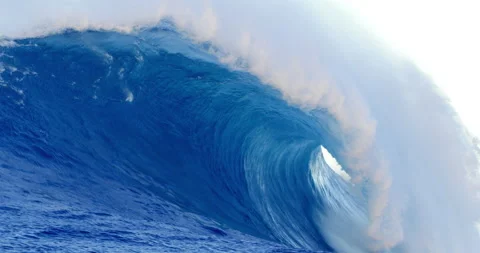 4K: Epic Clean Huge Wave Crashing in Ocean From The Water Stock Footage 168913334
