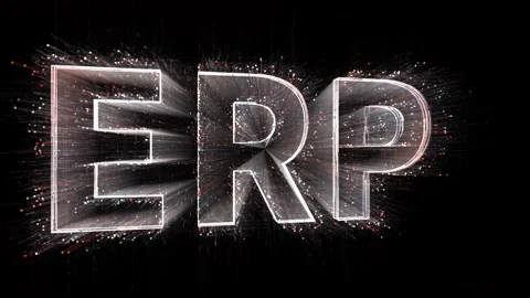 4k ERP word,Robotic Process Automation Matrix binary computer code text. Vidéo 163396466