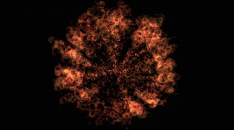 4k Eruption of flame,explosion gold fire &amp; fireworks,war scene,hellfire. Stock Footage 49420192
