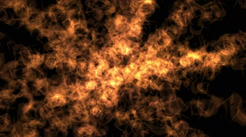 4k Eruption of flame,explosion gold fire &amp; fireworks,war scene,hellfire. Stock Footage 49420421
