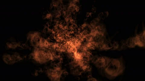 4k Eruption of flame,explosion gold fire &amp; fireworks,war scene,hellfire. Stock Footage 49420973