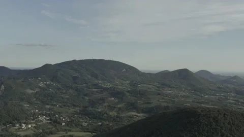 4k Euganean Hills - Drone shot (D-log) Stock Footage 159792906