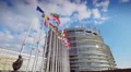 4K European Parliament building in Strasbourg 4k or 4k+ Resolution