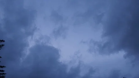 4K Evening cloud timelapse blue sky Stock Footage 109247571