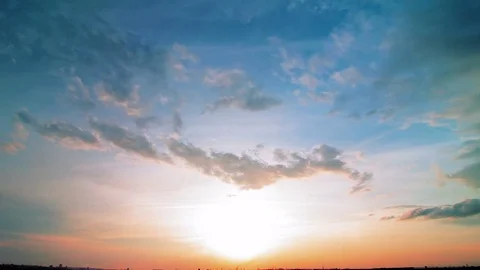 4K evening. sunset. timelapse. Stock Footage 79806190