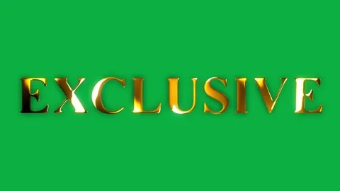 4k exclusive text gold effect animation with green screen	 Stock Footage 263332457